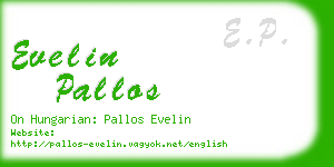 evelin pallos business card